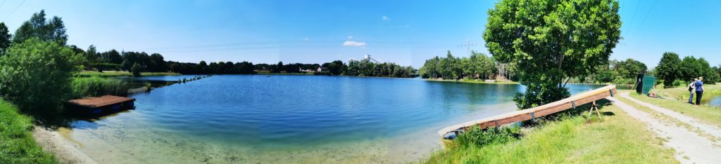 Originalaufnahme vom Angelteich Almsee